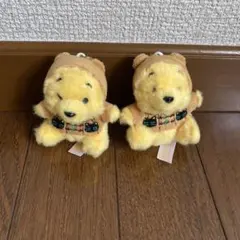 ディズニーリゾート　くまのプーさん　ぬいぐるみ　チャーム　2点セット
