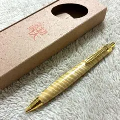 栃 トチ 激虎 縮杢 木軸 ボールペン/シャーペン KATO202 金 - メルカリ