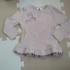 parentsdream ピンク リボン付き トップス 90