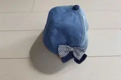 familiar ファミリア リボン付きキャップ 帽子 55-57cm 水色のサムネイル