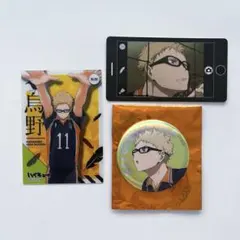 ハイキュー!! 月島蛍セット 缶バッジ カード 計３点