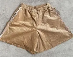 ポンポネットジュニア　ベージュブラウン　コーデュロイショートパンツ　ポケットあり