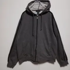 3*4様 C445　カルバンクライン　ジーンズ ジップアップ　パーカー グレー