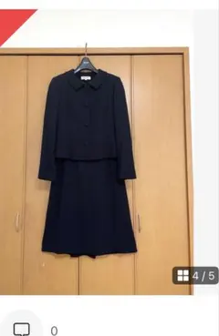 【美品・クリーニング済み】ピエールカルダン 濃紺スーツ11号 お受験面接に