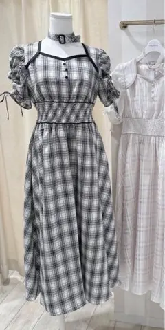 evelyn チョーカー付きロングOP