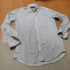 【ユニクロ】UNIQLO ファインクロス ストライプシャツ