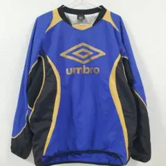 umbro ピステ サイズM 青・黒・金 ウインドブレーカー アンブロ