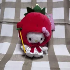 いちごのお家 ハローキティ　マスコット いちごの王さま