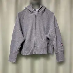 値下げ❗️RODEO CROWNSのグレー クロップドパーカー フード付き