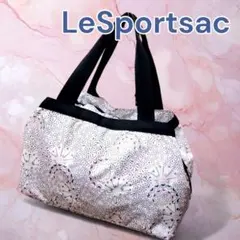 【美品】LeSportsacレスポートサック　ハート花柄　ミニボストンバッグ