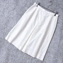 5487 ジェイプレス スカート 13号 白 リネン 麻 日本製 オフィス 上品のサムネイル