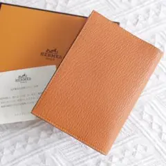 未使用級！エルメス　アジェンダGM　手帳カバー　化粧箱・カード付　オレンジ