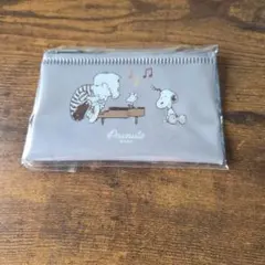 파미마 스누피 플랫 파우치 그레이 신품