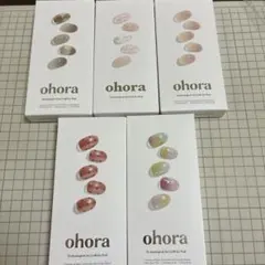 ohora オホーラ セミキュアジェルネイルシール 4セット+おまけ