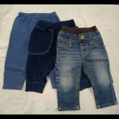 デニムパンツ 3点セット　サイズ80