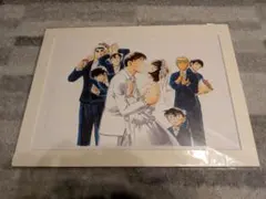 名探偵コナン　高木渉＆佐藤美和子　ウェディング　特大複製原画