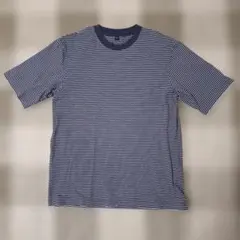 UNIQLO ボーダー 半袖 Tシャツ ネイビー Lサイズ