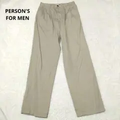 PERSON'S FOR MEN　 ワークパンツ　ベージュ　コットン　Sのサムネイル