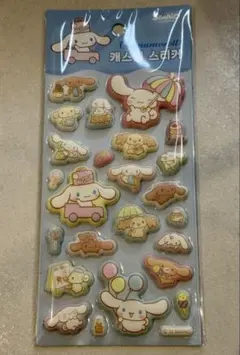 公式 韓国サンリオ 極厚 サンリオ シナモロール シール 立体 ぷくぷく