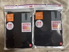 UNIQLO ユニクロ 極暖ヒートテック タイツ 140 ブラック　2枚セット