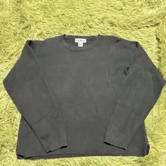 L.L.Bean リブ ロンT グリーン M 長袖カットソー　サーマル　古着