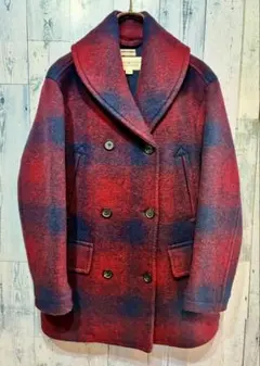 DENIM&SUPPLY ラルフローレン シャドーチェック ピーコート