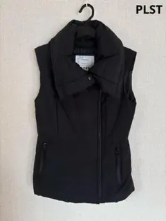 PLSTペプラムダウンベスト　黒