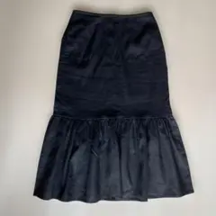 UNITED ARROWS ユナイテッドアローズ 黒 フレアロングスカート