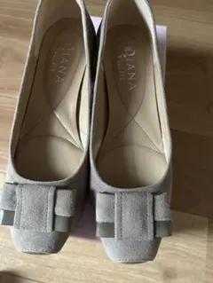 DIANA WELLFIT ローヒールパンプス　サイズ23 ベージュ