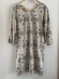 N.ナチュラルビューティー　リバティプリント花柄チュニックワンピ