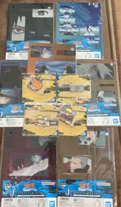 一番くじ　ナルト クリアファイル&ステッカー　全7種　＋ラバーアソート4種