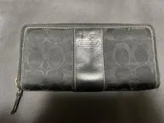 COACH ブラック 長財布　メンズ　レディース　男女兼用