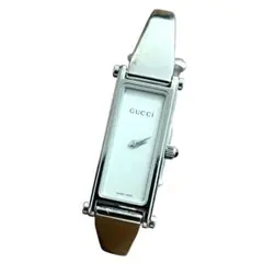 GUCCI 1500Lシルバー文字盤 スクエア　オシャレ上品　電池交換済み　稼働 GUCCI 1500Lシルバー文字盤 スクエア オシャレ上品 電池交換済み