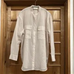 UNITED ARROWS バンドカラーシアーシャツ