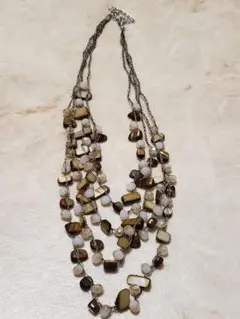 天然石☆4重☆ネックレス