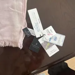 新品LANVIN ピンク ストール フリンジ付き