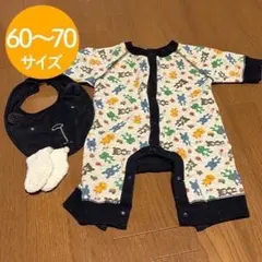 60センチ 【セット】ロンパース　スタイ　靴下