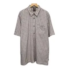 pelle pelle ペレペレ　半袖チェックシャツ　ピスネームロゴ　ベージュのサムネイル