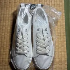 ホワイトキャンバススニーカー 27.0