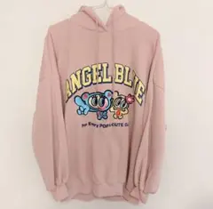 タグ付き　ANGEL BLUE フード付きパーカー　スウェット Mサイズ　平成のサムネイル