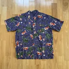 カールヘルム 金魚 睡蓮 総柄 シャツ Lサイズのサムネイル