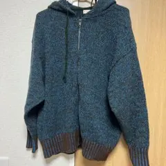 UNIQLO MARNI ミックスカラー　ニット　フルジップパーカー　L