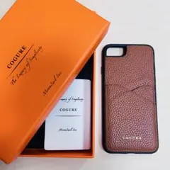 COGURE iPhone SE/8/7 本革　バックカバーケース　キャメル