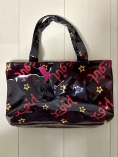 【X-girl トートバッグ】※ビニール素材、内ポケット有り