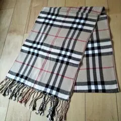 チェック柄マフラー　薄手