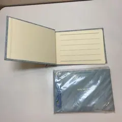 ゲストブック　2つセット　ブルー