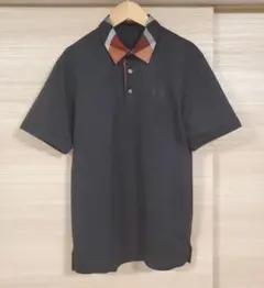 【新品】ブラックレーベルクレストブリッジ　ポロシャツ　M　黒　バーバリー　501