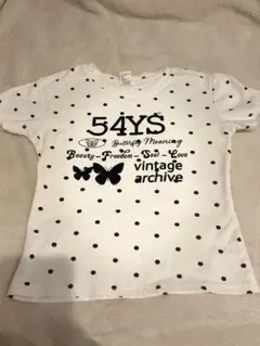 ドット柄 半袖Tシャツ 54YSロゴ