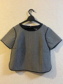 「美品」Epoca 黒　半袖　　ドット柄　Lサイズ　即購入OK