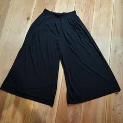 UNIQLO ブラック ワイドパンツ M